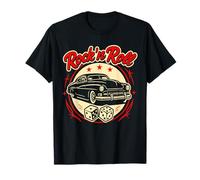 1950s Rock’n Roll Classic Car and Dices Rockabilly T-Shirt