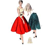 1950s Sewing Pattern, Semi-Circle Skirt - Waist: 32” (81cm)