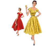 1950's Sewing Pattern: Vogue V Neckline Day or Cocktail Dress - Bust 34” (86cm)