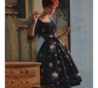 1950s Sewing Pattern, Women's Couturier Design Pleated Bodice Dress - Bust: 34” (86cm)