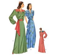 1950's Sewing Pattern: Wrapover Dressing Gown, Bust 31.5”-36" (80-91 cm) - Multi-Sized