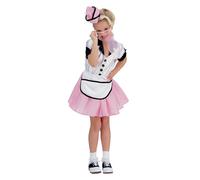 1950s Soda Pop Girls Fancy Dress Costume Ages 5-7 (M), Height 132cm