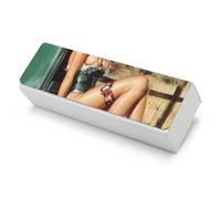 1950s Vintage Pin-up-Girls Letter Mail Box Funny Glasses Case Hard Shell Eyeglasses Case Protector with Cleaning Cloth for Women Men