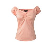 1950s Vintage Retro Dolores Top Rockabilly Pinup - Pink - 10