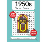 1950s Word Search: Large Print for Seniors (Word Search by the Decades)