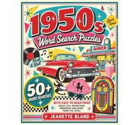 1950s Word Search Puzzles: Word Searches with Easy to Read Print all about the 1950s | 8 x 10 Inches, 110 pages | 50+ puzzles…Gift for Vacations, Holidays and Free Time