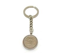 1951 75th Birthday Keyring-British Sixpence Keyring- Mum, Dad, Brother, Sister- 75th Birthday-Coin Keyring, Sixpence Coin, 75th Anniversary