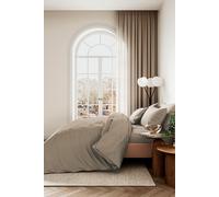 1951 'Luxury 400 Thread Count' Cotton Sateen Duvet Cover Set in Beige | Size: King 1951 Beige King