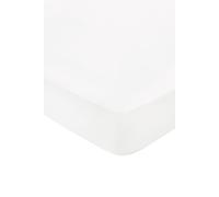 1951 'Luxury 400 Thread Count' Cotton Sateen Fitted Sheet in White | Size: Single Fitted 1951 White Single Fitted