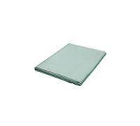 1951 'Luxury 400 Thread Count' Cotton Sateen Flat Sheet in Green | Size: Super King Flat 1951 Green Super King Flat