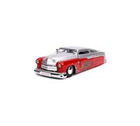 1951 Mercury Silver and Red #626 Holley Bomber Bros Special Bigtime Muscle 1/24 Diecast Model Car by Jada 31454