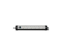 1951563101 Brennenstuhl Extension Socket 6-Way 5M Black/Grey