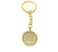 1953 73rd Birthday gift-threepence Keyring- Mum, Dad, Brother, Sister- 73rd Birthday-Coin Gold Plated Keyring, threepence Coin, 73rd Anniversary GLD