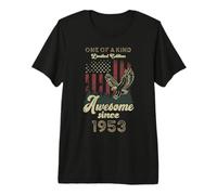 1953 American Flag Eagle 73rd Birthday Patriotic Premium T-Shirt