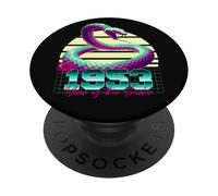 1953 Year of the Snake 80s Retro Vaporwave Chinese Zodiac PopSockets Adhesive PopGrip