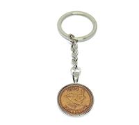 1954 Solid Keyring Farthing 72nd Birthday 72nd birthday gifts SLV