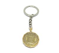 1954 Solid Keyring Threepence 72nd Birthday 72nd birthday gifts GLD