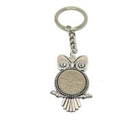 1955 70th OWL Birthday Keyring-British Sixpence Keyring Mum, Dad, Brother, Sister 70th Birthday Coin, Sixpence Coin, 70th Anniversary SLV