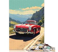 1955 MercedesBenz Gullwing Jigsaw Puzzles Puzzle for Adults Kids. 1000 Piece Great Gifts Challenge Toy Educational Games Home Decoration for Adults& Kids Age 14 Years Up 1000pcs (38x26cm)