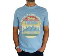 1956 Vintage Mountain - Limited Edition - 70th Birthday Gift | Present Mens T-Shirt Sky Blue XL