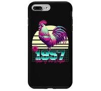 1957 Year of the Rooster 80s Retro Vaporwave Chinese Zodiac Case for iPhone 7 Plus/8 Plus