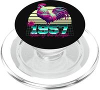 1957 Year of the Rooster 80s Retro Vaporwave Chinese Zodiac PopSockets PopGrip for MagSafe