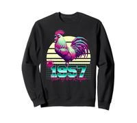 1957 Year of the Rooster 80s Retro Vaporwave Chinese Zodiac Sweatshirt