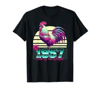 1957 Year of the Rooster 80s Retro Vaporwave Chinese Zodiac T-Shirt