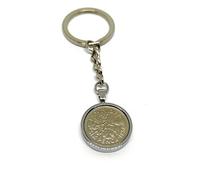 1958 67th Birthday Keyring-British Sixpence Keyring- Mum, Dad, Brother, Sister- 67th Birthday-Coin Keyring, Sixpence Coin, 67th Anniversary Silver