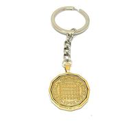 1958 67th Birthday Keyring-British Threepence Keyring- Mum, Dad, Brother, Sister- 67th Birthday-Coin Keyring, Threepence Coin, 67th Anniversary GLD
