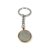 1958 68th Birthday British Sixpence Keyring- Mum, Dad, Brother, Sister- 68th Birthday-Coin, Sixpence Coin, 68th Anniversary Rose GLD