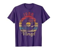 1958 Vinyl Retro Record Vintage Music T-Shirt, Men, Purple, X-Large