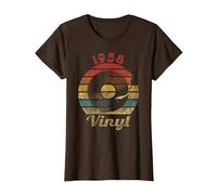 1958 Vinyl Retro Record Vintage Music T-Shirt, Women, Brown, 3X-Large