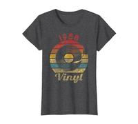 1958 Vinyl Retro Record Vintage Music T-Shirt, Women, Dark Heather Grey, X-Small