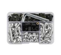 195PCS For Yamaha Xvs 650 1100 Aerox 50 155 Raptor 700 Xmax300 300 Fairing Screws Kit(Silver)