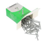 195pcs Point Tip Cement Nails, Galvanized Hardened Steel Nail | Anti Corrosion Steel, Silver Galvanized Finish, Secure Fixing for Plaster Walls and Steel Plate, Value Pack