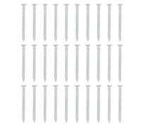 195pcs Steel Concrete Nails for Masonry Fastening, Galvanized Silver | Straight Grain Design, Secure Fastening in Concrete, Compact Steel Build, for Carpenters and Assemblers