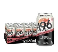 -196 Suntory: Grapefruit. Shochu & Vodka Ready To Drink Cans. 12x330ml 6% ABV