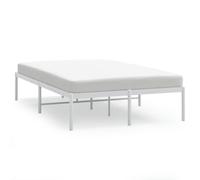 vidaXL Metal Bed Frame without Mattress White 120x190cm