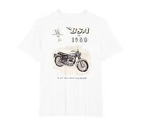 1960 Big Valve Super Rocket Motorcycle Ad T-Shirt, Men's Big and Tall, White, 5X Tall