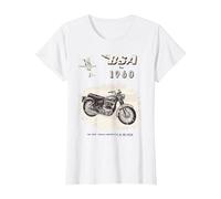 1960 Big Valve Super Rocket Motorcycle Ad T-Shirt, Women, White, X-Small