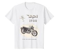 1960 Big Valve Super Rocket Motorcycle Ad T-Shirt, Youth, White, 3T
