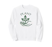 1960s Peace Era Inspired Plant Symbol Retro Anti War Sweatshirt