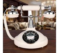 1960s Retro Rotary Dial Telephone - Vintage Corded Landline Phone, Classic Working Telephone for Home & Office Desk, Antique Style Decor