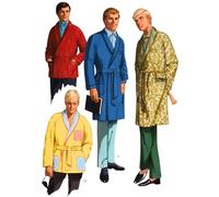 1960s Sewing Pattern, Men's Jacket and Dressing Gown - Chest 38”-40” (97cm-102cm)