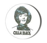 1960'S SINGING LEGEND CILLA BLACK - FAN ART - 45mm Medium Badge