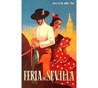 1960'S VINTAGE SPANISH SEVILLE SPRING FESTIVAL A3 Poster Wall Art A3 & A4 REPRINT
