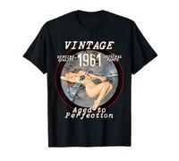 1961 Bomber Nose Art Hot Pinup 60th Birthday Gift Distressed T-Shirt