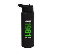 1961 Limited Edition 65th Birthday Born 1961 Stainless Steel Insulated Water Bottle