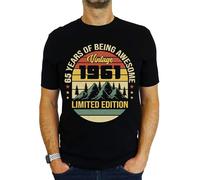 1961 Vintage Mountain - Limited Edition - 65th Birthday Gift | Present Mens T-Shirt Black L